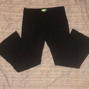 Jules Reid Black Eyelet Wide Leg Pants Size 8
